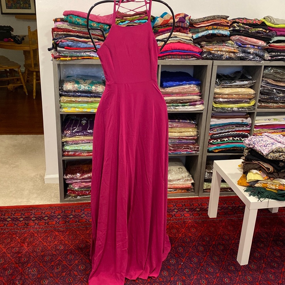 Magenta formal dress